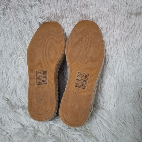 Soludos Men’s Espadrilles Sandal Gray Summer Platform Slip On Size 8 main image 6